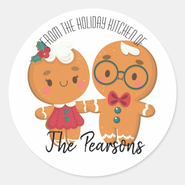 Rond Sticker de la pâtisserie de Noël (Devant)