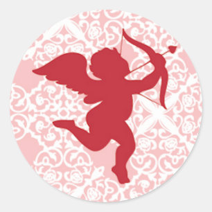 Rond Sticker de la Saint Valentin