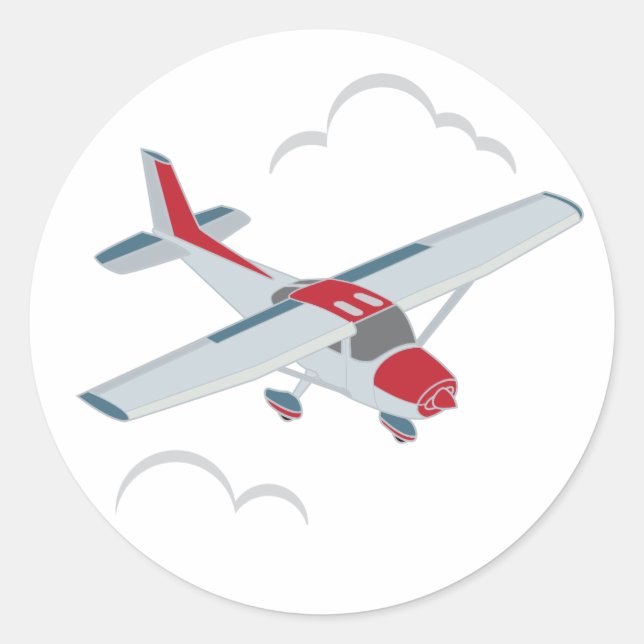 Rond Sticker de l'avion (Devant)