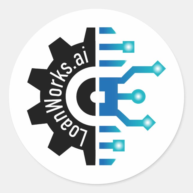 Rond Sticker de l'engrenage+ LoanWorks (Devant)