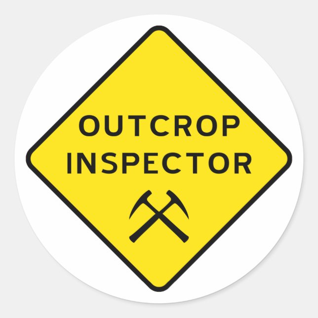 Rond Sticker de l'inspecteur des cultures (Devant)