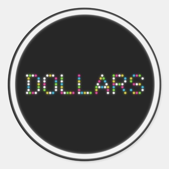 Rond Sticker de logo Dollars (Devant)