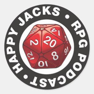 Rond Sticker de logo Jappy Jacks d20