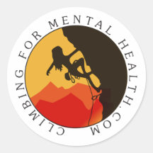 Sticker de logo rond, brillant