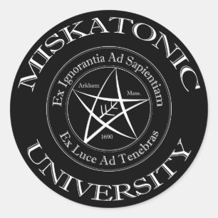 Rond Sticker de l'université Miskatonic