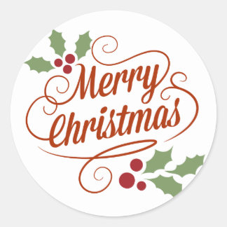 Rond Sticker de Noël