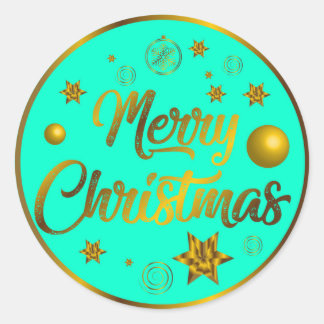 Rond Sticker de Noël