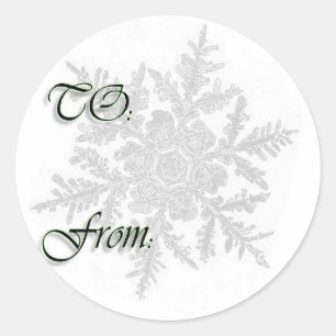 Rond Sticker de Noël à