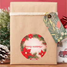 Sticker de Noël de Joyeuses fêtes