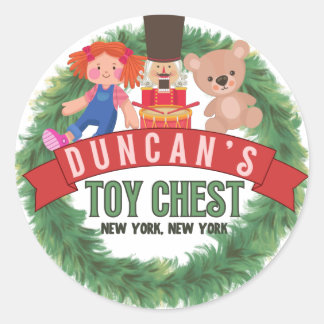 Rond Sticker de Noël, Kevin, NYC, Duncan's