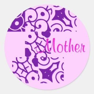 Rond Sticker de nom du concepteur mère