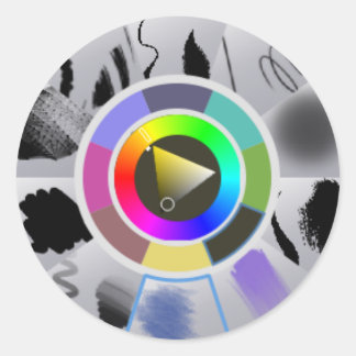 Rond Sticker de palette en clic droit Krita