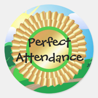 Rond Sticker de présence parfait
