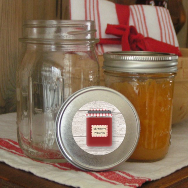 Rond Sticker de purée de fraises (Créateur téléchargé)