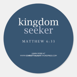 Rond Sticker de recherche de Royaume