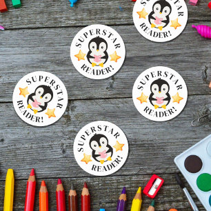 Rond Sticker de récompenses de l'enseignant lecteur Sup