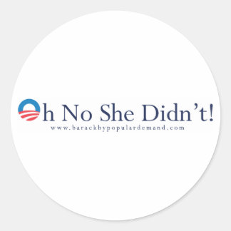 Rond Sticker de ronde Barack Obama