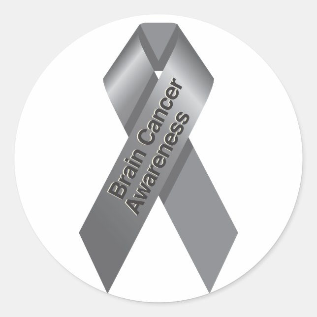Rond Sticker de sensibilisation au cancer du cerveau (Devant)