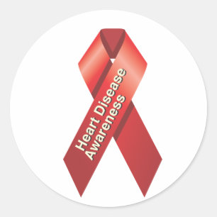 Rond Sticker de sensibilisation aux maladies cardiaques