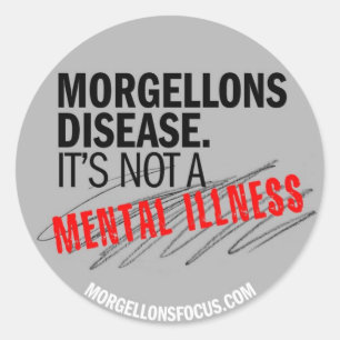 Rond Sticker de sensibilisation - gris