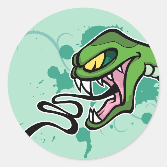 Rond Sticker de serpent (Devant)