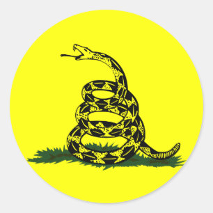Rond Sticker de serpent de Gadsden