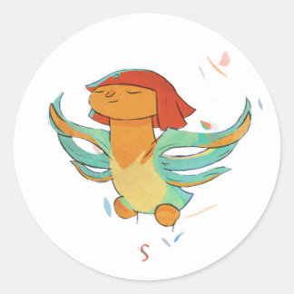 Rond Sticker de Shrug Island - Li