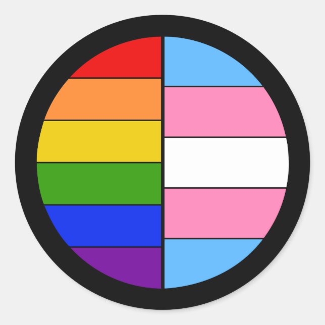Rond Sticker de solidarité GLBT (Devant)