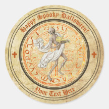 Sticker de squelette pour la musique médiévale d'H