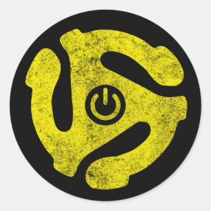 Rond Sticker de symbole d'alimentation de l'adaptateur 