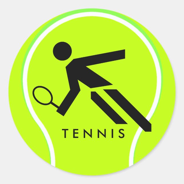 Rond Sticker de tennis 2 (Devant)