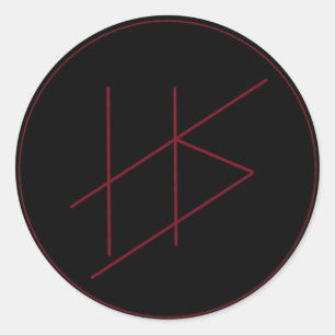 Rond Sticker de tristesse hellénique