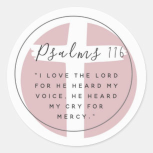 Rond Sticker de versets bibliques
