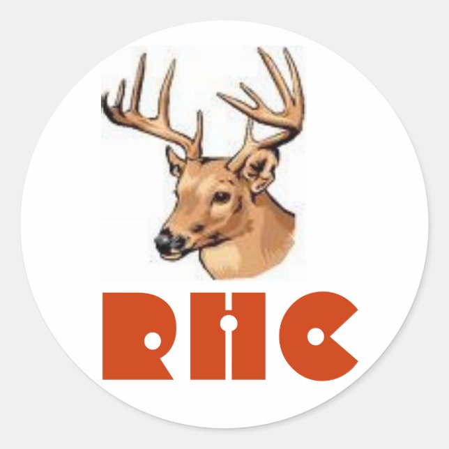 Rond Sticker Deer 2 (Devant)