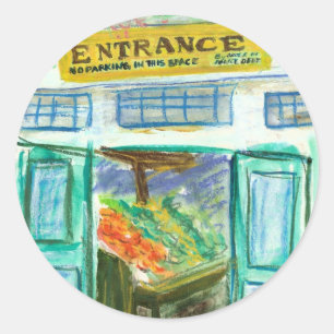 Rond Sticker d'entrée du marché (Pike Place Seattle)