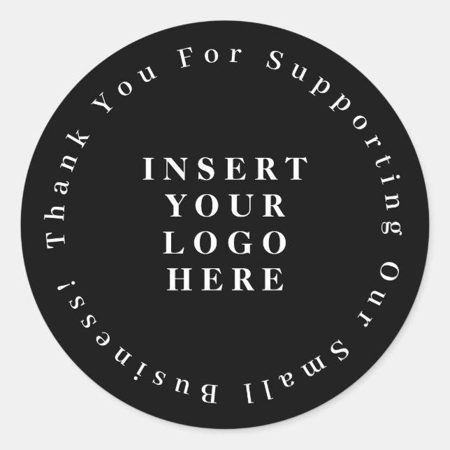 Rond Sticker d'entreprise Merci (Devant)