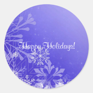 Rond Sticker Design de Noël