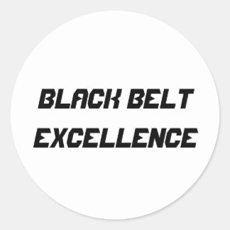 Rond Sticker d'excellence de la ceinture noire