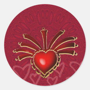 Rond Sticker d'explosion d'amour