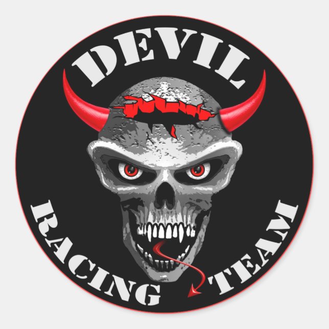 Rond Sticker diable (Devant)