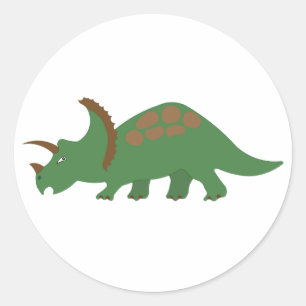 Rond Sticker Dinosaur