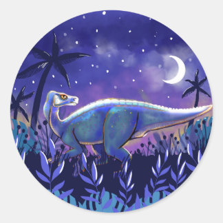 Rond Sticker Dinosaur