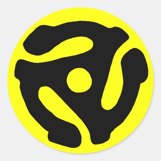 Rond Sticker d'insertion d'enregistrement à 45 tr/min (Devant)