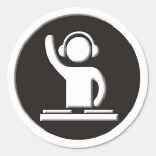 Rond Sticker Dj