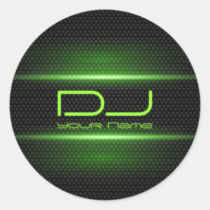 Rond Sticker DJ Green Effects