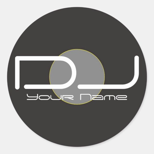 Rond Sticker DJ Vinyl (Devant)
