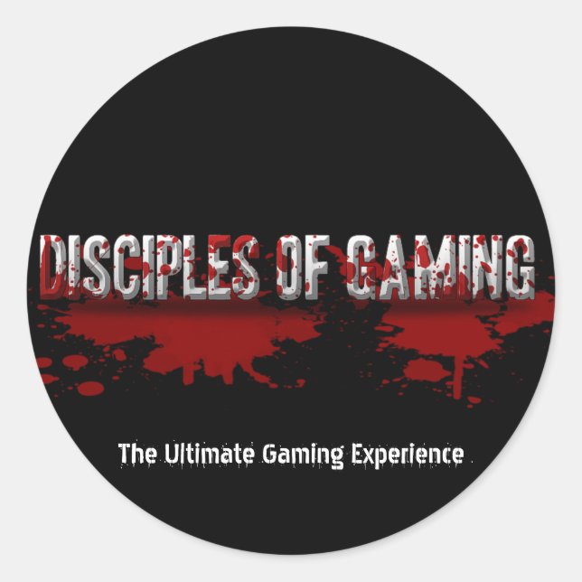 Rond Sticker DoG Bloodsplatter (Devant)