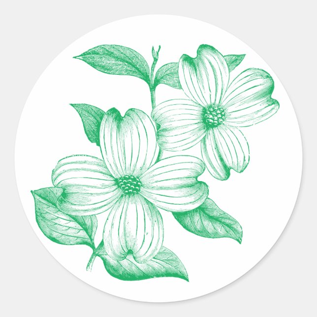 Rond Sticker Dogwood (Devant)