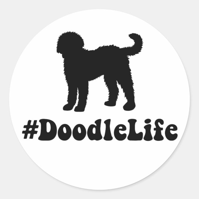 Rond Sticker #DoodleLife (Devant)