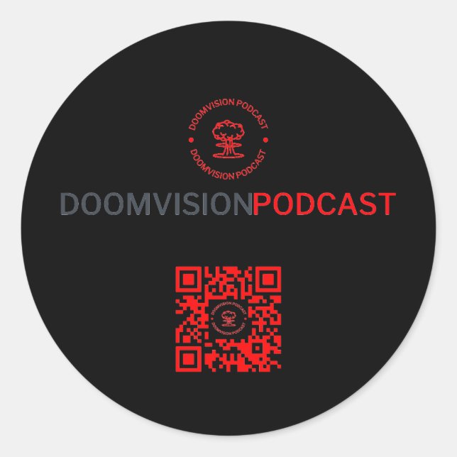 Rond Sticker DoomVision (Devant)